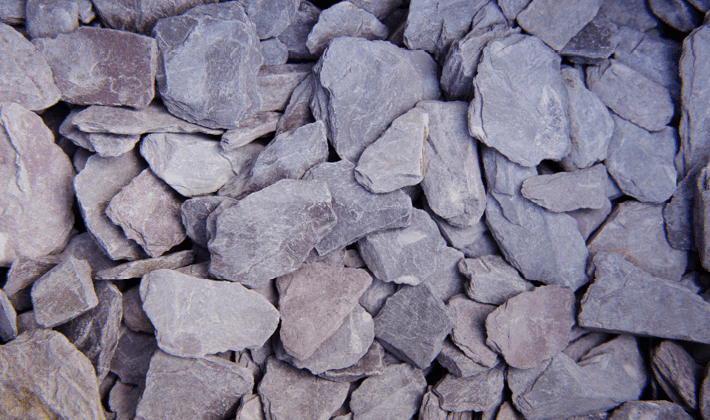 Plum Slate Chippings Bulk Bag 30 50mm